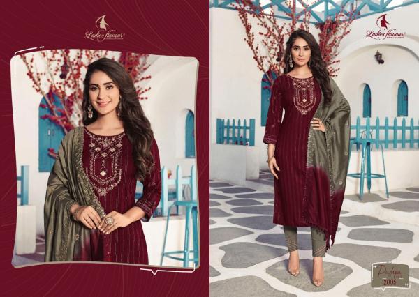 LF Pushpa 2 Designer Rayon Embroidery Readymade Salwar